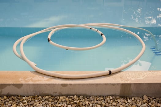 white rubber tube in swimming pool