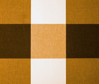 Nine Square Beige, Orange and Brown Gingham Tablecloth Pattern Background