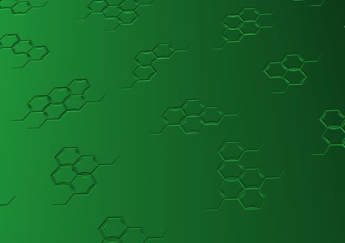 Background with structural chemical formulas. Concept of a chemical background.