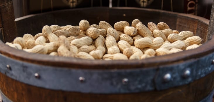 The peanut seeds are eaten roasted, salted or sweetened to accompany aperitifs