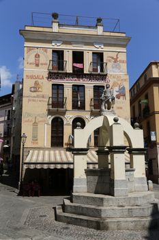 Iglesias, old church in town, Sardinia, Italy