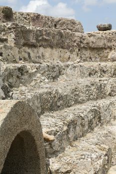 Ancient Roman Ruins of Nora, near Pula in Sardinia