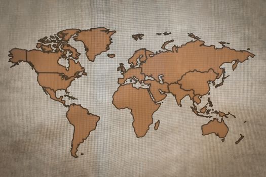 Antique of World MAP Design Concept