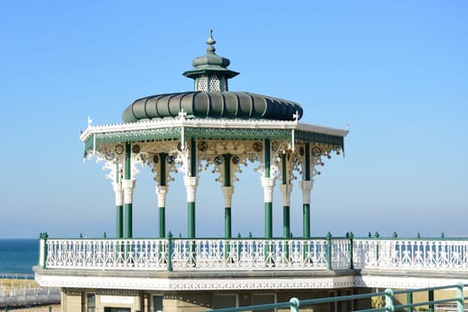 Brighton and Hove Bandstand by sea