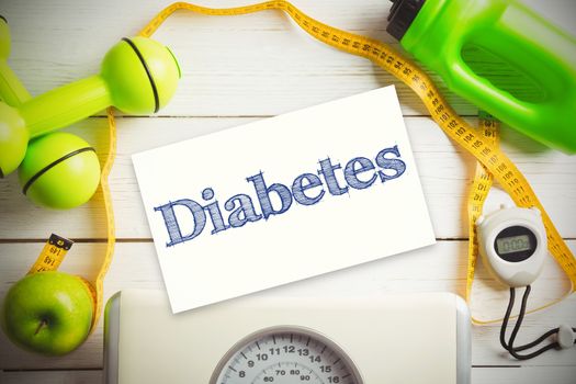 diabetes against indicators of healthy lifestyle