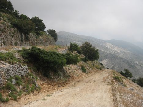 Bad mountain road