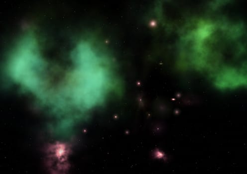 Star field in space a nebulae and a gas congestion. "Elements of this image furnished by NASA".