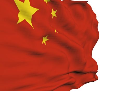 Image of the Waving flag of China