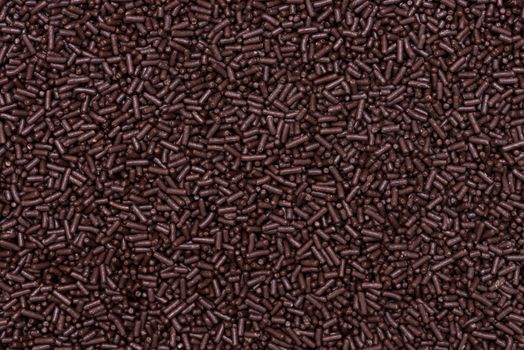 Macro texture of chocolate sprinkles