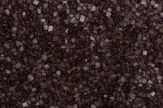 Macro texture of chocolate sprinkles