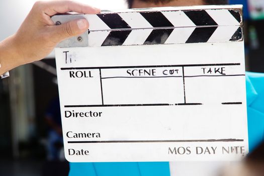 Film Slate,behind the scene, film crew production set