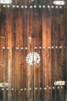 Old wooden door background