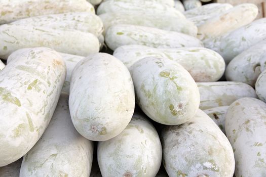 pile of muskmelon in local market, thailand