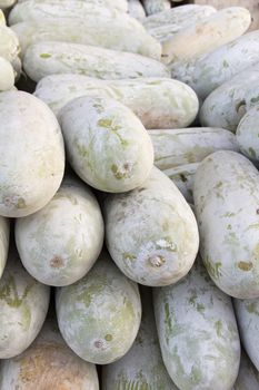 Pile of muskmelon in local market, thailand
