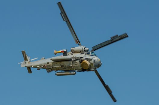 RADOM, POLAND - AUGUST 25: Kaman SH-2G Super Seasprite display during Air Show 2013 event on August 25, 2013 in Radom, Poland