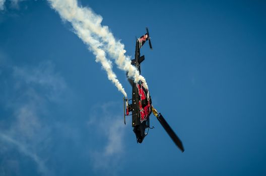 RADOM, POLAND - AUGUST 25: Bell AH-1 Cobra display during Air Show 2013 event on August 25, 2013 in Radom, Poland