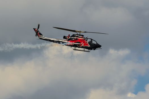 RADOM, POLAND - AUGUST 25: Bell AH-1 Cobra display during Air Show 2013 event on August 25, 2013 in Radom, Poland