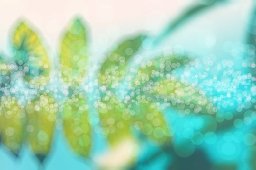 abstract natural blur background, defocused leaves, bokeh, nature background