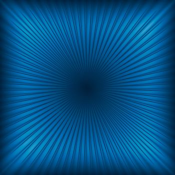 Blue abstract light rays background or texture