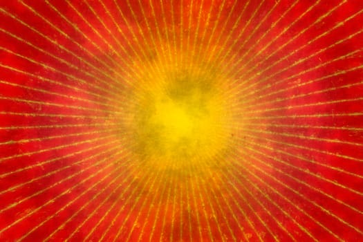 Red grunge sunburst background or texture