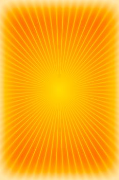 Orange sunburst background or texture