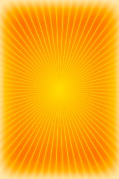 Orange sunburst background or texture