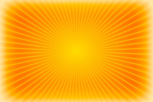 Orange sunburst background or texture