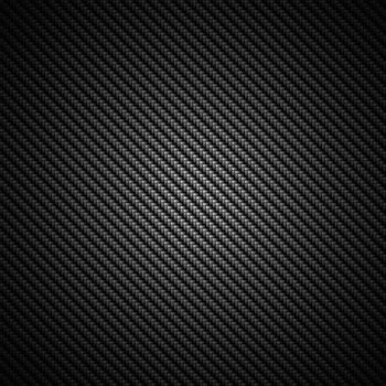 A realistic dark carbon fiber weave background or texture