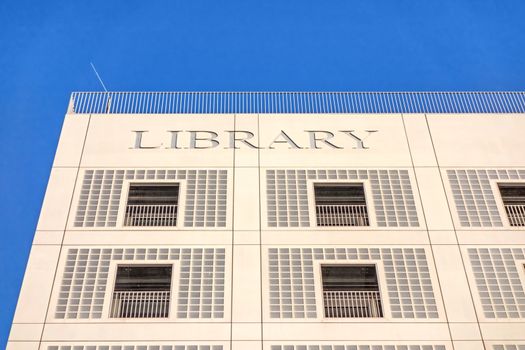 Stuttgart, Germany - November 1, 2013: The new municipal public library of Stuttgart, Germany - exterior view. It provides more than 500,000 books. It is designed by Eun Young Yi.