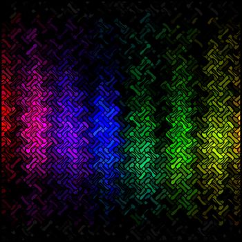 Abstract multicolor disco lights mosaic background