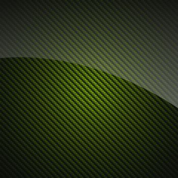 Green glossy carbon fiber background or texture