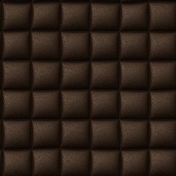 Brown leather seamless background or texture