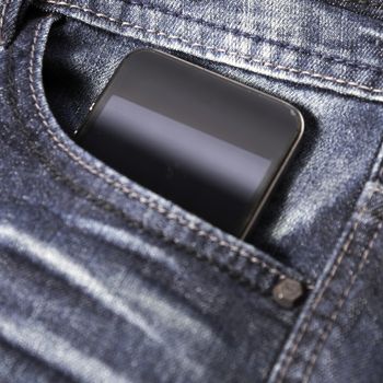 smartphone in jean truser