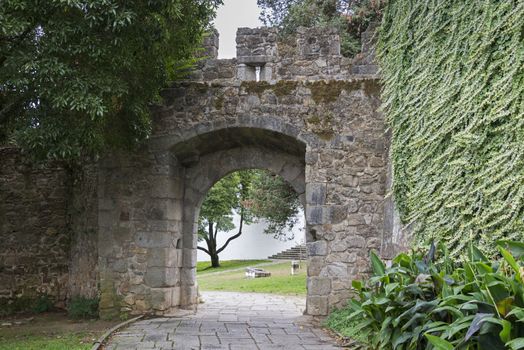old entrance gate to the city Evora in alentejo Portugal