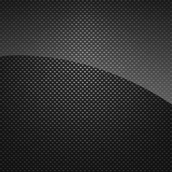 Black glossy carbon fiber background or texture