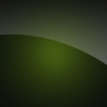 Green glossy carbon fiber background or texture