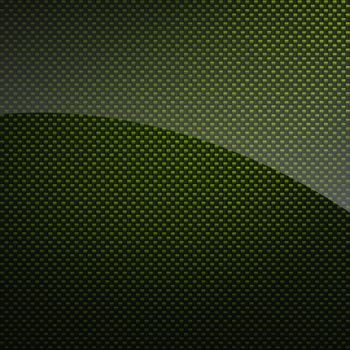 Green glossy carbon fiber background or texture