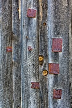 Weathered barn wood and metal patch textures
