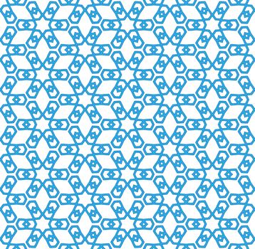abstract background or textile blue Eskimo pattern snowflakes