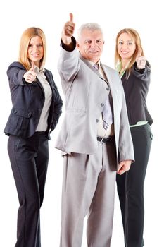 Successful Senior Manager with two female colleagues