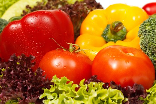 Fresh vegetables closeup