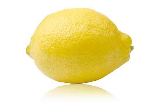 Fresh yellow lime or lemons isolated on white background.