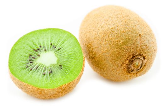 Fresh Kiwi fruit isolated on white background