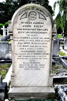 Liverpool gravestone of Eleanor Rigby