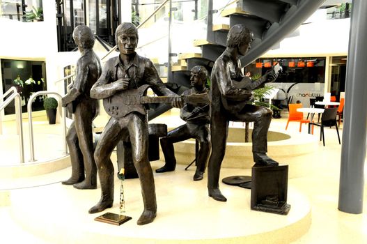 Beatles Statues in Cavern Walk,Liverpool,