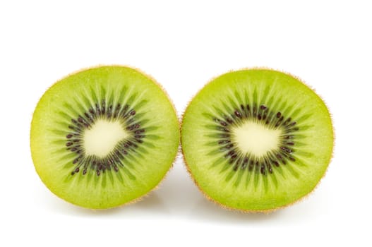 Kiwi fruit isolated on white background.