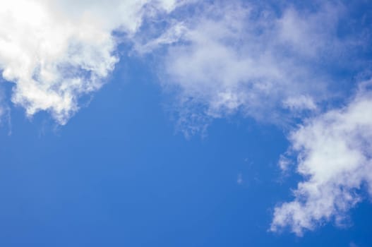 blue sky with cloud background.