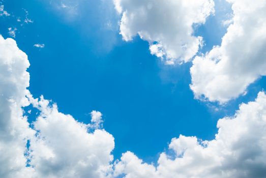 Blue sky with cloud background