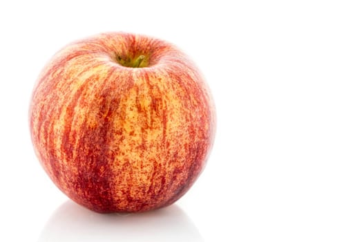 Fresh red apple isolated on a white background.