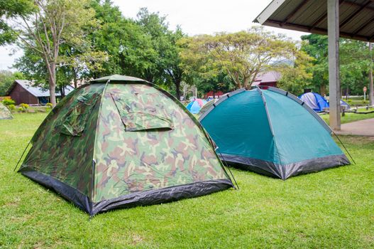 Camping in national part of Thailand.
